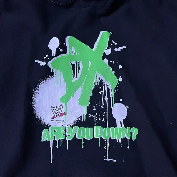 Vtg WWE Dx Triple H Degeneration X Hoodie Are You Down Rap T Sweatshirt Size XL - Picture 3 of 5